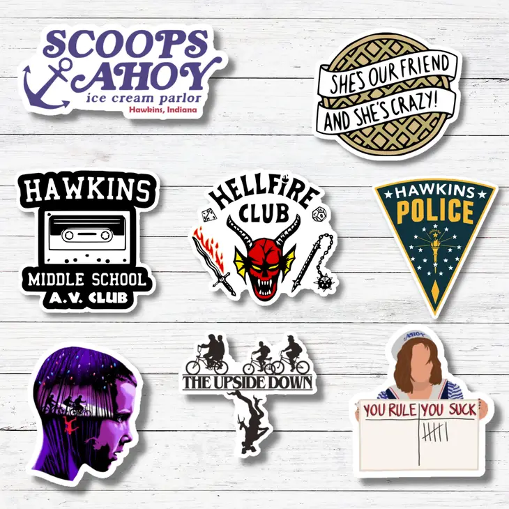 Upside Down-Stranger Things Sticker/Magnet